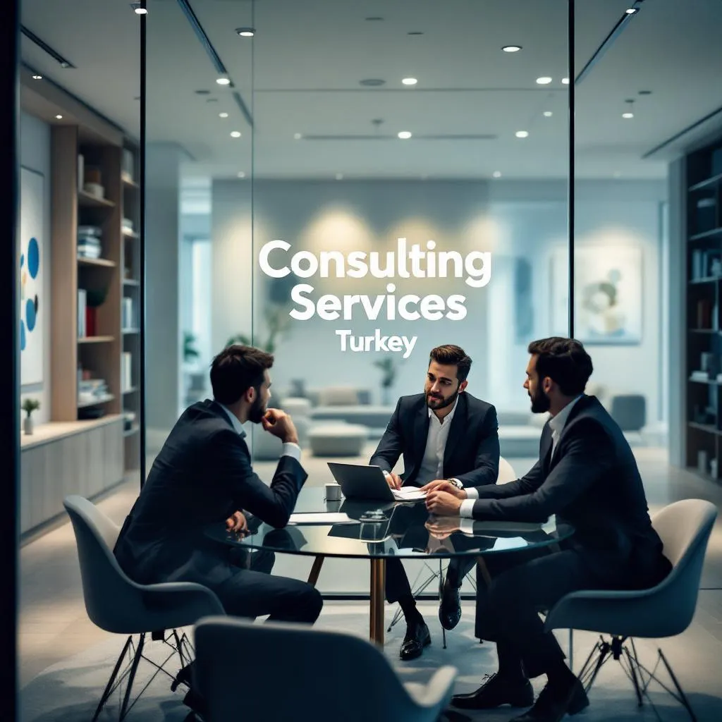 İstanbul'da modern bir ofiste yatırım danışmanları toplantı halinde